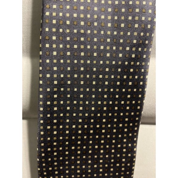 Eduardo Lugi 100% Silk Gray Dot Tie Made in Italy 61.5x3.5‎ - Picture 1 of 5